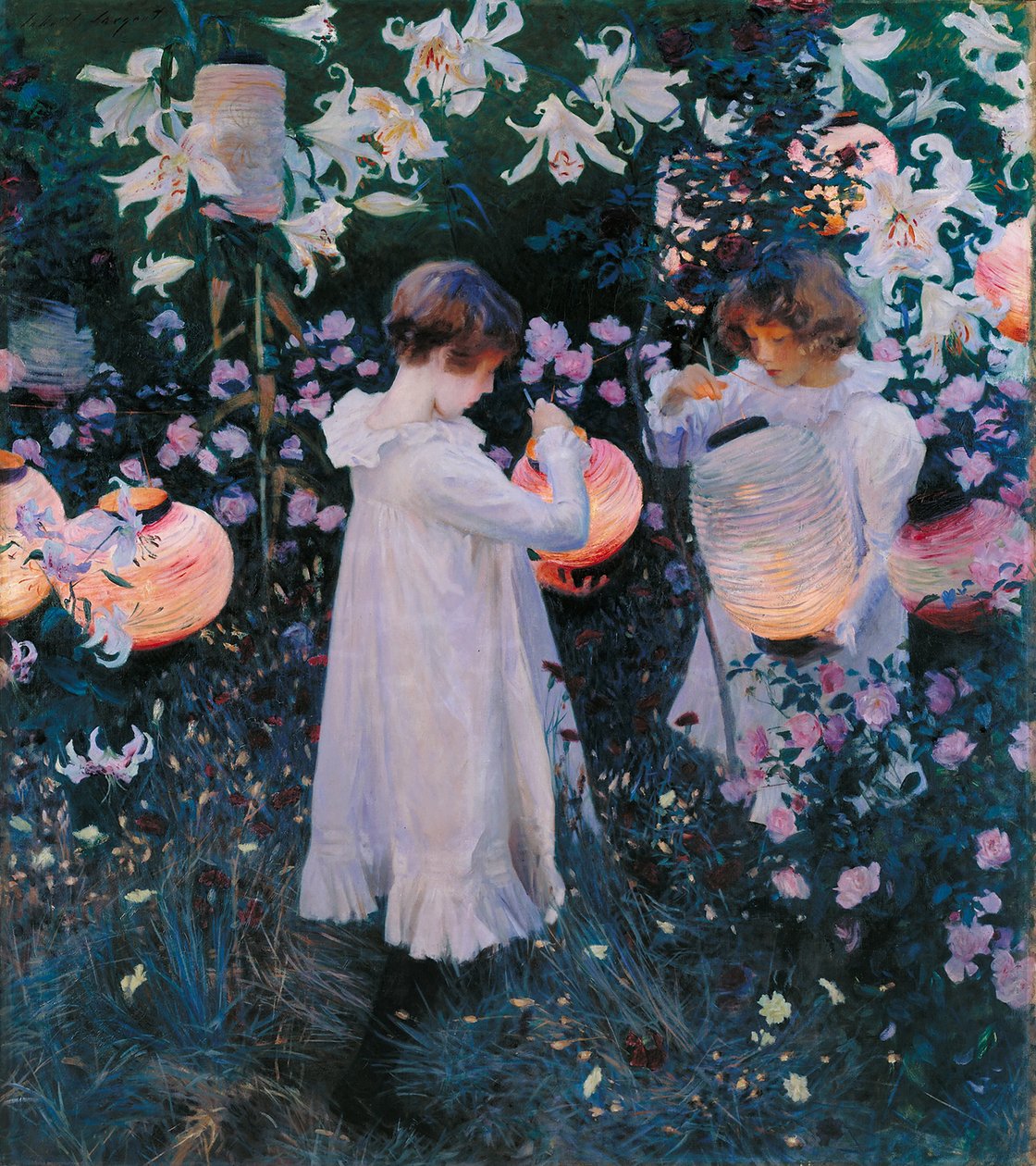 Karafiát, Lily, Lily, Rose od John Singer Sargent