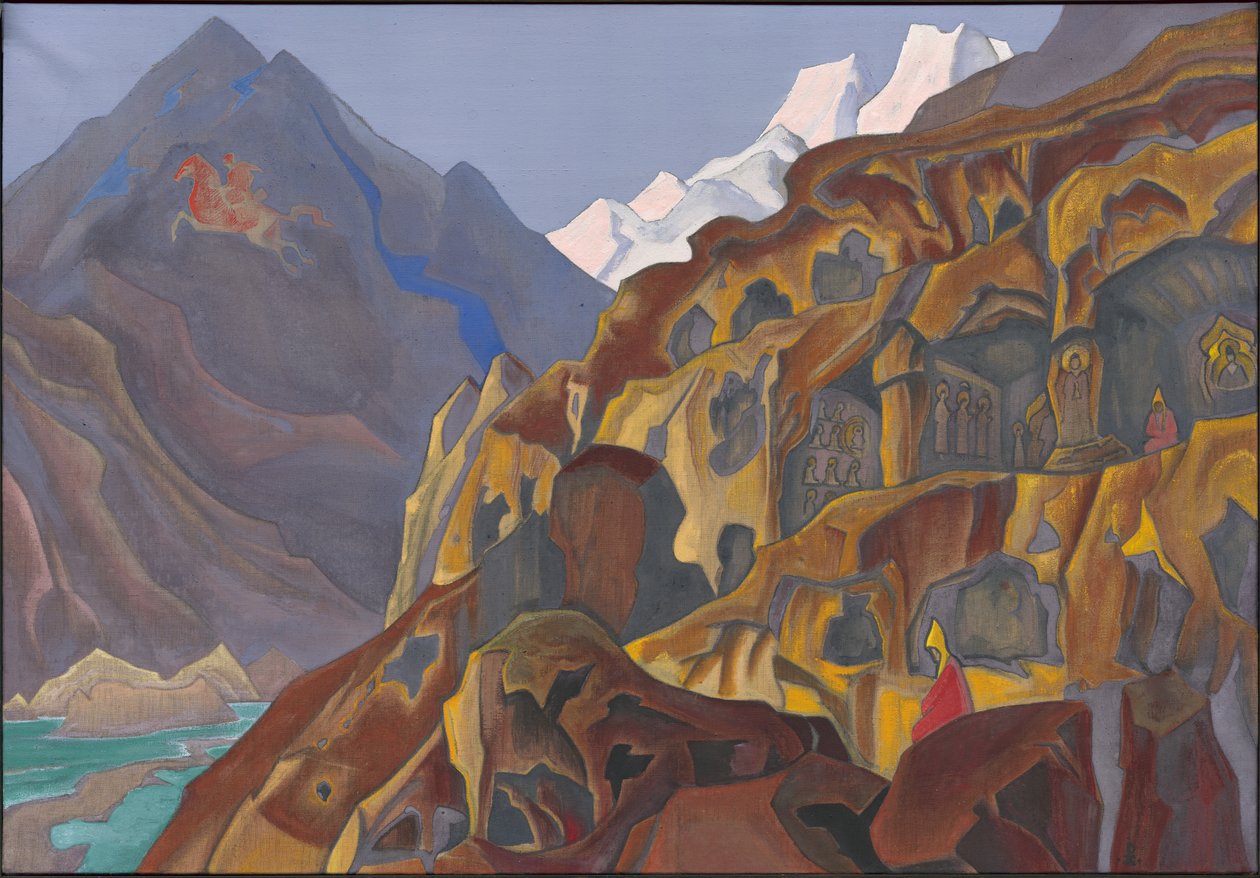 Posvátné jeskyně, 1932 od Nicholas Roerich