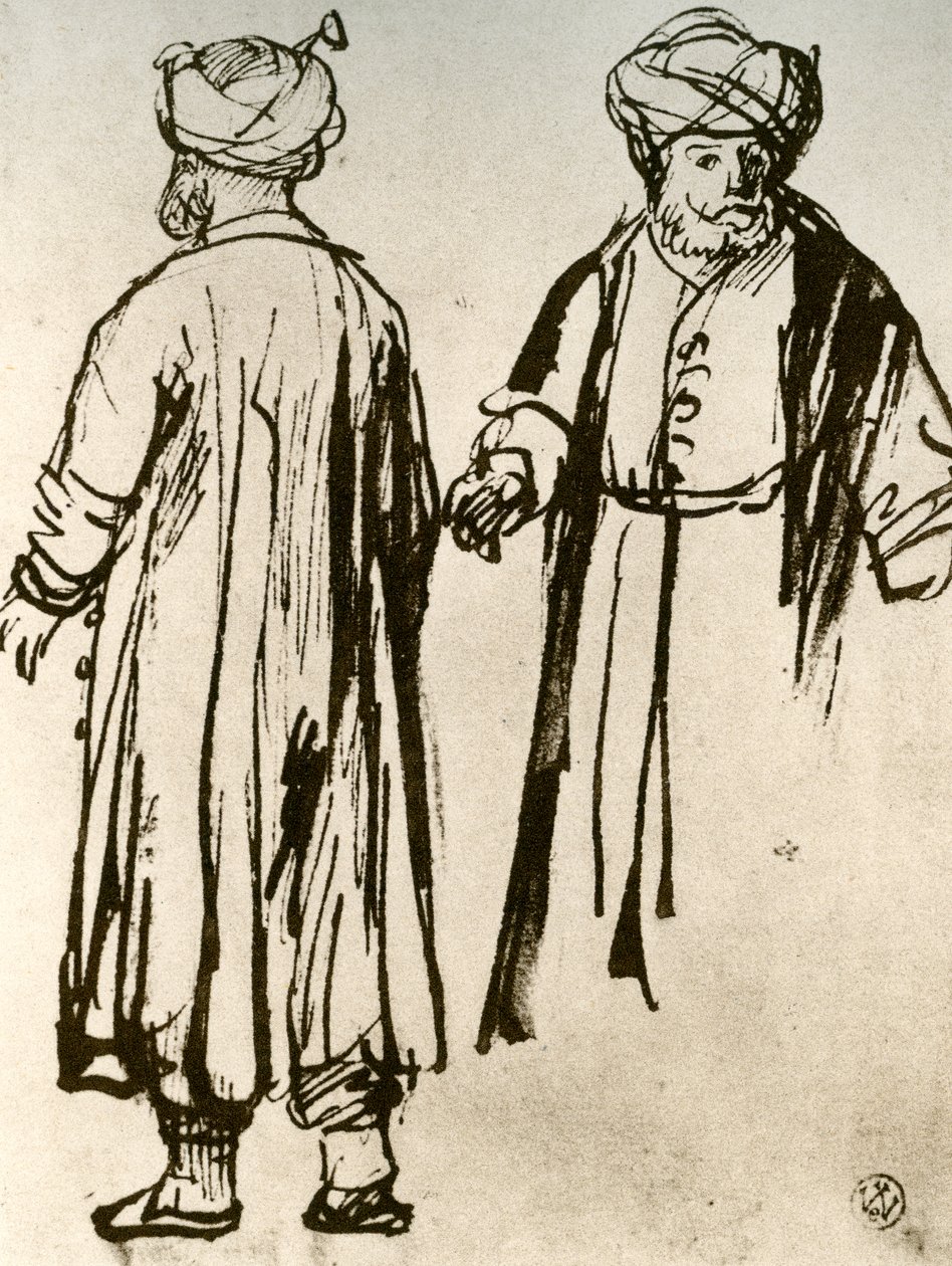 Dva Turci na chůzi, 1913. od Rembrandt van Rijn