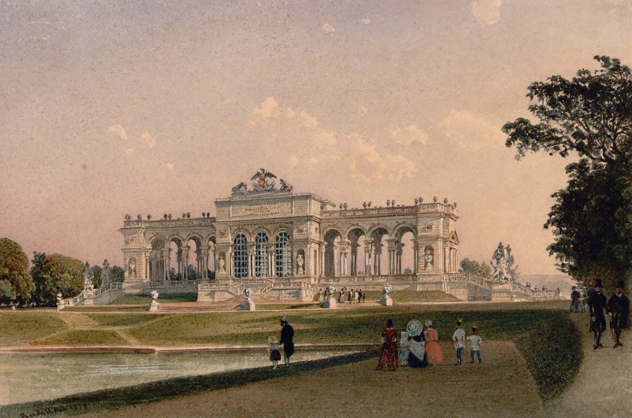 Gloriette v Schoenbrunnu od Rudolf von Alt