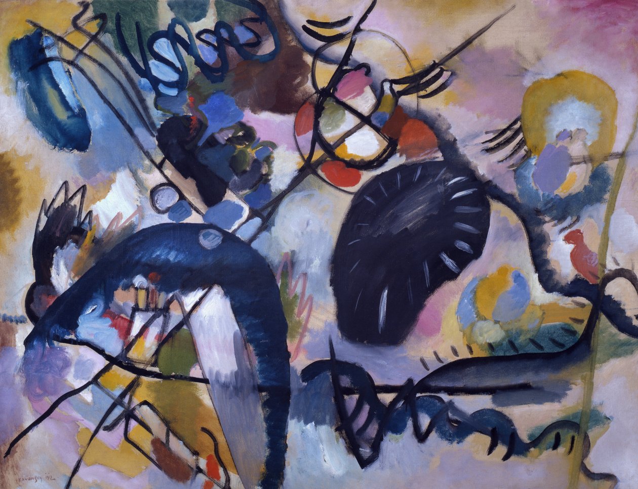 Černá skvrna, 1912 od Wassily Kandinsky