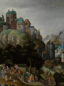 Detail Krista nesoucího kříž