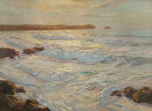 Summer Sea, Newquay, Cornwall, kolem roku 1920