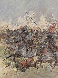 Bitva u Pavie, četnictvo skrývající dělostřelectvo
