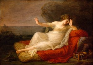 Ariadna opuštěná Theseem na Naxu, 1774