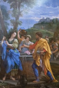 Rebecca ja Eliezer kaivolla od Carlo Maratta or Maratti