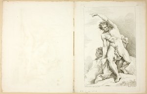 Figura (recto a verso), z Premier livre de Figures d’Academies, částečně vyrytých profesory Královské akademie od Charles Joseph Natoire