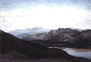 Na řece Mawddach, Merionethshire, Cader Idris v dálce od Charles Vincent Barber