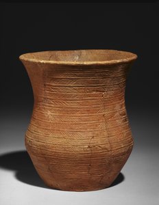 Zvonová kádinka z hrobu v Radley, Barrow Hills, cca 2500-2150 př.nl (jíl) (viz také 3073366)