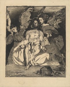 Mrtvý Kristus s anděly Christ aux anges, 18661867. od Édouard Manet