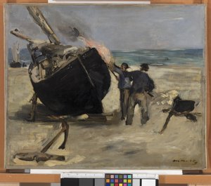 Tarring the Boat, 1873 od Édouard Manet