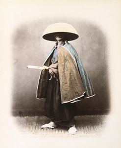 Japonský samuraj v tradičním kostýmu, c.1868