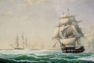 Prezident fregaty Spojených států amerických v letech 1815, 1850 angažoval britskou eskadru
