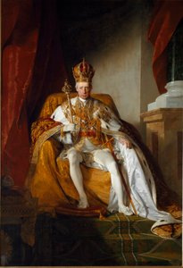 Portrét rakouského císaře Františka II. v císařském rouchu