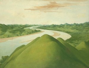 Pohled v Cross Timbers, Texas, 1832 nebo 1834-1835.