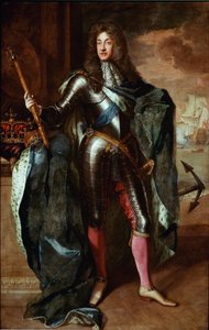 Portrét anglického krále Jakuba II. (James II. Stuart) (1633-1701) Obraz Godfrey Kneller (1646/49-1723) Konec Národní portrétní galerie 17. století Londýn - Portrét anglického krále Jakuba II. James II Stuart