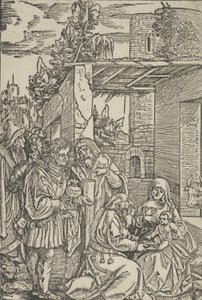 Klanění tří králů, z Ewangeliho a epištoly, 1512. od Hans Schäufelein the Elder