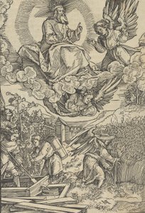 Sklizeň a krvavý lis na víno. od Hans Schäufelein the Elder