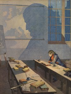 Mladý Napoleon Bonaparte studuje