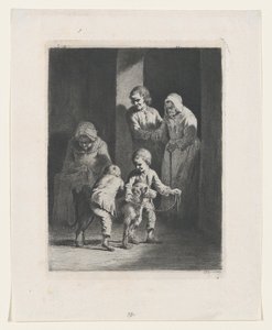 Děti si hrají se psem, 1789. od Jean Jacques de Boissieu