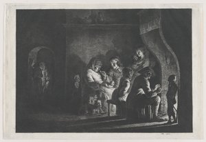 Večer na vesnici, 1800. od Jean Jacques de Boissieu