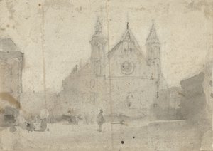 Pohled na Ridderzaal na Binnenhof od Johannes Bosboom