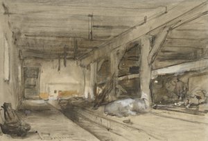 Stalinterieur od Johannes Bosboom