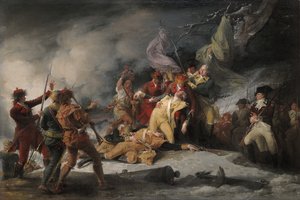 Smrt generála Montgomeryho při útoku na Quebec, 31. prosince 1775, 1786