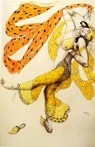 Odaliska. Návrh kostýmů pro balet Šeherezáda od N. Rimského-Korsakova, 1910