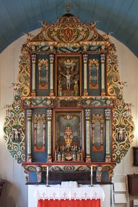 Oltářní obraz, kostel Mo I Rana, 1765 (malované dřevo)