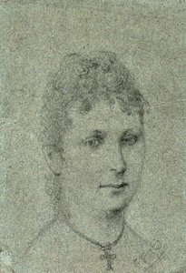 Portrét Mette-Sophie Gad, cca 1873. od Paul Gauguin