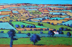 Beacon hill (akryl na palubě) od Paul Powis