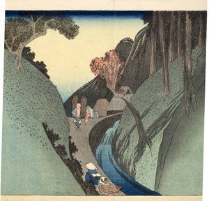 Okabe: Hora Utsu, asi 1832-33 (dřevoryt)