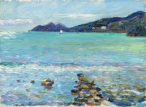 Rapallo, pohled na Portofino. Kolem roku 1906