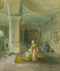 Brána prorokyně Huldah, Jeruzalém, 1871 (wc a tužka na papíře)