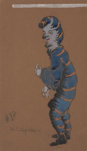 Housenka (návrh kostýmů pro Alenku v říši divů, 1915) od William Penhallow Henderson