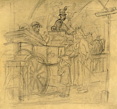 Cestování, polovina konce 19. století, c1924. od Carl Spitzweg