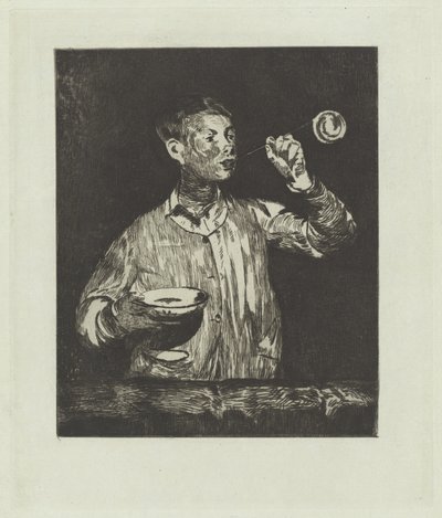Chlapec s mýdlovými bublinami od Édouard Manet