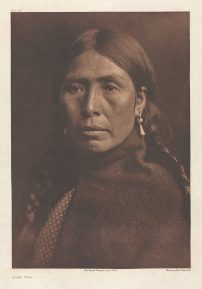 Portfolio IX, Plate 320: Typ Lummi od Edward S. Curtis