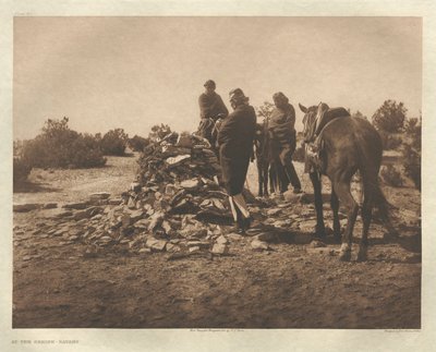Portfolio I, deska 30: Ve svatyni - Navaho od Edward S. Curtis