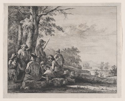 Rolníci na odpočinku, 1803. od Jean Jacques de Boissieu
