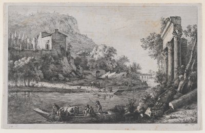 River Crossing, 1796. od Jean Jacques de Boissieu