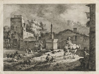 Pohled na Saint-Andeol, 1774. od Jean Jacques de Boissieu