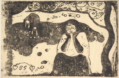 Lidská bída, 1898-99. od Paul Gauguin