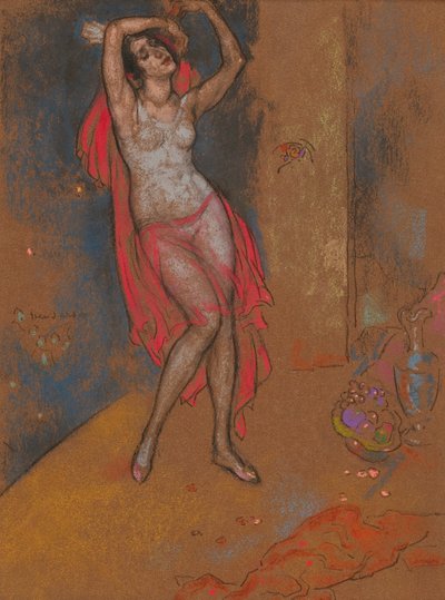 Anna Pavlovová v Orientální fantazii, Chicago, 1915-16 od William Penhallow Henderson