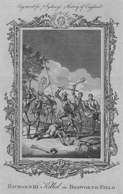 Richard III zabit v Bosworth-Field, 1773. od William Walker